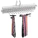 Telescoping Closet Tie and Belt Rack by Hollywood Gifts white plastic tie racks Image