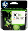 HP Original Druckerpatrone 301XL (dreifarbig, XL 330 Seiten) CH564EE