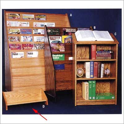 Claridge Products 728 No. 728 Book Rack Finish: Natural
