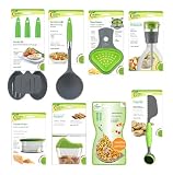 Jokari Healthy Steps Portion Control Diet / Weight Loss 10pc Utensil Kitchen Tool Set