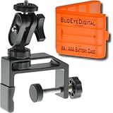 VersatileClamp 2.5 (more versatile than a tripod) for mounting Cameras, Camcorders, Spotting Scopes and Binoculars (plus one 4 AA / AAA battery case)