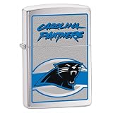 Zippo Carolina Panthers High Polish Chrome Lighter