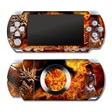 Dragon's Breath Design Decorative Protector Skin Decal Sticker for PSP Slim & PSP Lite PSP2000