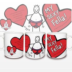 Personalised Purple Ronnie Sexy Fella Fun Mug Great Gift for Boyfriends Birthday, Christmas, Valentines Day
