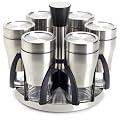 Jd Diffusion P9772 6 Pots Epices sur Support Tournant