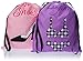 PURE STYLE Girlfriends Women's Travel Drawstring Bag Set: Shoe + Lingerie