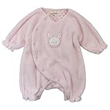 LoveLoveKids(ラブラブキッズ) シープ起毛女児モンキーオール 60cm/ピンク NO.KK-31-3228