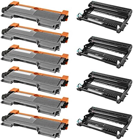 New Compatible High Yield Toner Cartridge and Drum unit Set Replacement for Brother TN450 TN420 DR420 ( 6 High Yield Black, 4 Drum, 10-Pack)