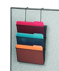 Fellowes Mesh Partition Additions Letter Size Black Triple File Pocket (75901)