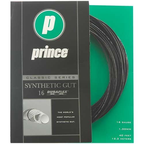 Prince Synthetic Gut with Duraflex 16g Black Tennis String