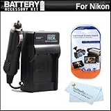 Battery Charger Kit For Nikon Coolpix S6200 S8200 AW100 S1200pj Digital Cam ....