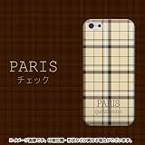 SoftBank iPhone5 アイフォン ハードケース・カバー ケースマーケット オリジナル 【PARIS チェック】
