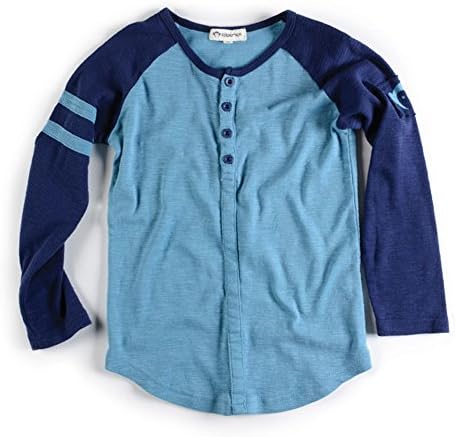 Appaman Baseball Henley in Robot Blue