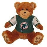 Basic Fun 14" Sitting NFL Bruiser Bear - Miami Dolphins