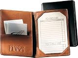Millennium Leather Foldover Note Jotter Small Leather