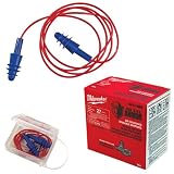 Tools & Hardware : Milwaukee NRR 27 db Corded Reusable Earplugs, Box of 50 #49-17-3200