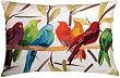 Flocks of Birds Indoor/Outdoor Weather Resistant Fabric Pillows (Set of two 24x18 inch)