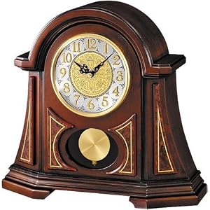 Seiko Mantel Chime with Pendulum Dark Clock #QXQ006BLH by Seiko