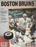 Ray Bourque Autographed 1987-88 Boston Bruins Yearbook HOF - Autographed NHL Magazines