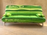 Bettsofa CALIFORNIA - das coole Schlafsofa f&uuml;r jung und alt. Mit FEDERKERNMATRATZE. Farbe Gr&uuml;n