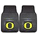 FANMATS 9557 Oregon Ducks 2-Piece Heavy Duty Vinyl Car Mat Set, Front Row Floor Mats, All Weather Protection, Universal Fit, Deep Resevoir Design