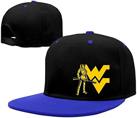 Hotboy19 West Virginia University Outdoor Running Cap Snapback Flat Bill Hat RoyalBlue