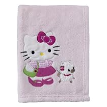 Bedtime Originals Hello Kitty and Puppy Fleece Blanket with Applique - Pink
From Bedtime Originals
