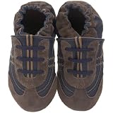 Robeez Infant/Toddler Braedon Soft Sole,Navy,12-18 Months