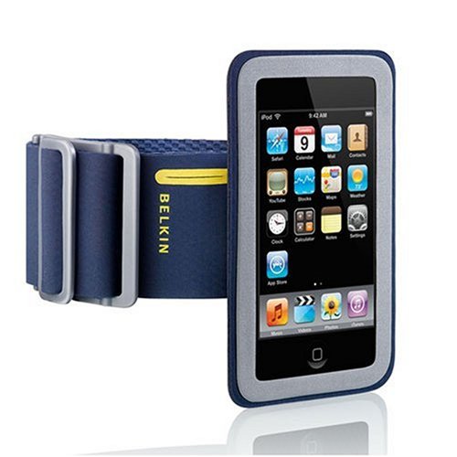 Childrens Toyshop  Electronics : Belkin Ipod Touch 2G fastfit armband, Navy, Sport yellow