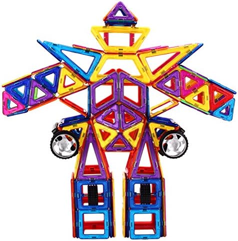 Magmagic Building Block Magnetic Toys, 148 Piece Transformer Autobots Kit, Preschool Skills Educational Game Construction Stacking Sets