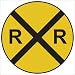 Art4Kids Railroad Crossing Mounted Art Print -18x18