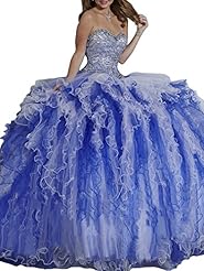 Strapless Beaded Organza   Ball Gown Prom Dress/Quinceanera Dress 