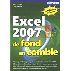 Excel 2007 : De fond en comble