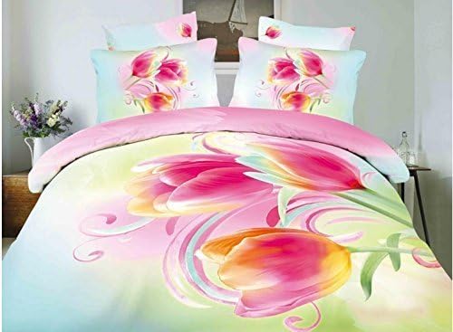 Melodies 3d Denim Cotton Reactive Printed Bedding a Family of Four to Spend Large Version 200cm X230cm