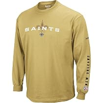 Reebok New Orleans Saints Long Sleeve Frenzy Sideline T-Shirt