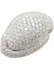 14k White Gold  4.8ctw Diamond Cocktail Ring LR944 Size 7.75