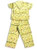 Jumpin Jammies - Little Girls, 2-Piece Short Sleeved, Pajama Set, Lime/Multi