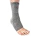 Vital Salveo Open-Toe Ankle Compression Sleeve with Germanium & Charcoal – Relieves Plantar Fasciitis, Achilles Pain, Swelling, Sprains & Arthritis – 1PC - Medium