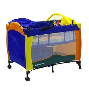 Dream on Me - Incredible 2 Level Full Size Playyard W/changing Top (MULTI-COLOR)