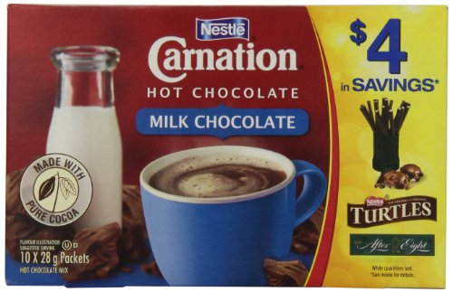 Carnation Hot Chocolate Milk, 10-Count Box, 28g Envelopes