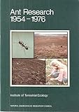 Ant research, 1954-76