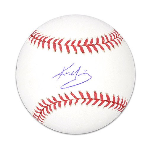 Mounted Memories Boston Red Sox Kevin Youkilis Autographed Baseball