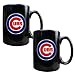 Chicago Cubs MLB 2pc Black Ceramic Mug Set - Primary Logo by Great American Products