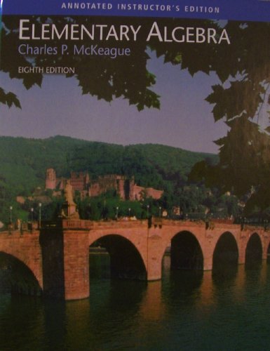 ELEMENTARY ALGEBRA >ANNOT.INSTRS.ED<