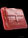 Sena Collega Luxurious Designer Compact All-in-one Leather Case for Apple iPad, Croco Red