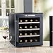 Kitchen & Housewares : The Wine Enthusiast 16-Bottle Wine Cellar- Graphite