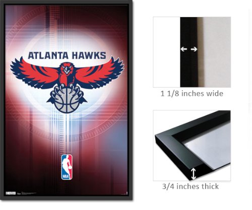 Framed Atlanta Hawks Logo Poster 5418