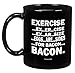 Funny Guy Mugs Eggs Are Sides For Bacon Ceramic Coffee Mug - 11oz - Ideal Funny Coffee Mug for Women and Men - Hilarious Novelty Coffee Cup with Witty Sayings