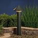 Kichler Lighting 15211AZT Large One Tier 1-Light 120-Volt Path & Spread Light, Textured Architectural Bronze with High Impact Resistant Diffuser