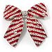 Large Enamel Crystal Bow Brooch (Red)
